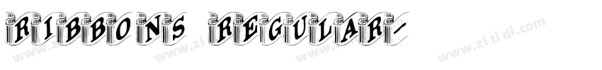 Ribbons Regular字体转换